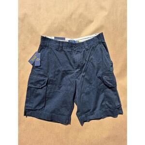 Polo Ralph Lauren Mens Cargo Shorts Size 33 Blue Gellar Relaxed Fit $110 MSRP